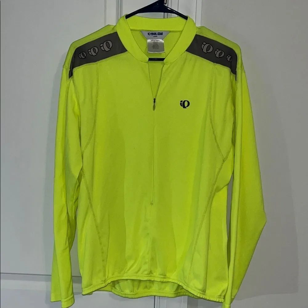 Pearl Izumi 3 Pocket Model Winter LS High Visibility Neon cycling bike jersey L